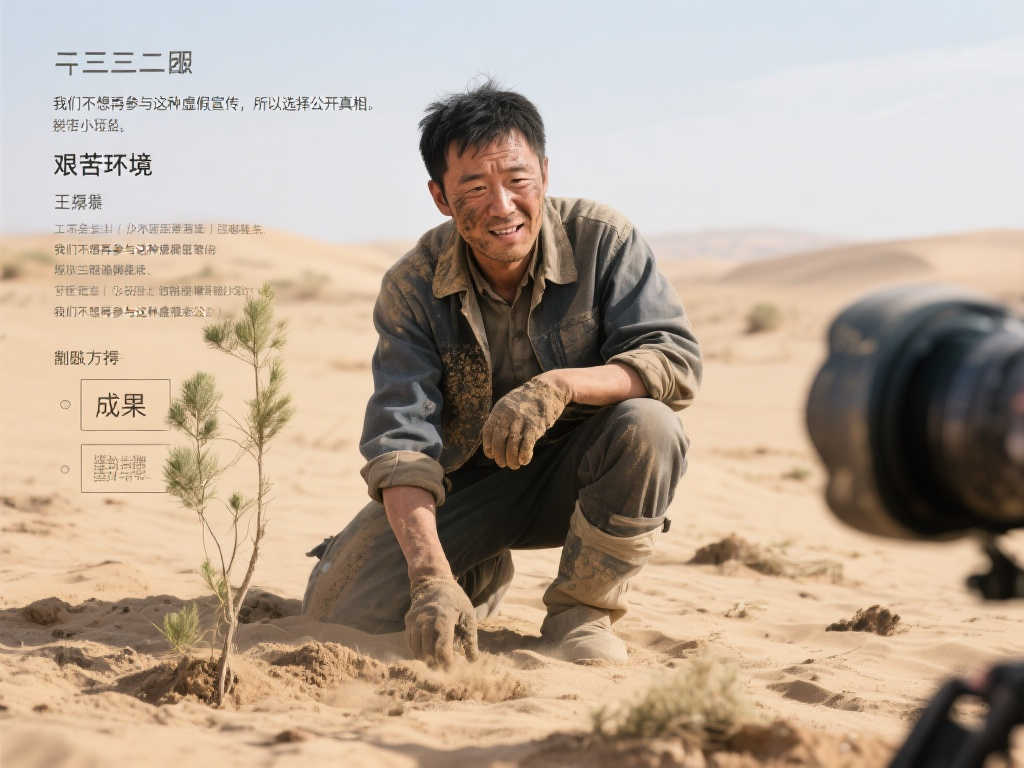 异瞳少年治沙被指摆拍，团队回应：王金称遭遇抹黑